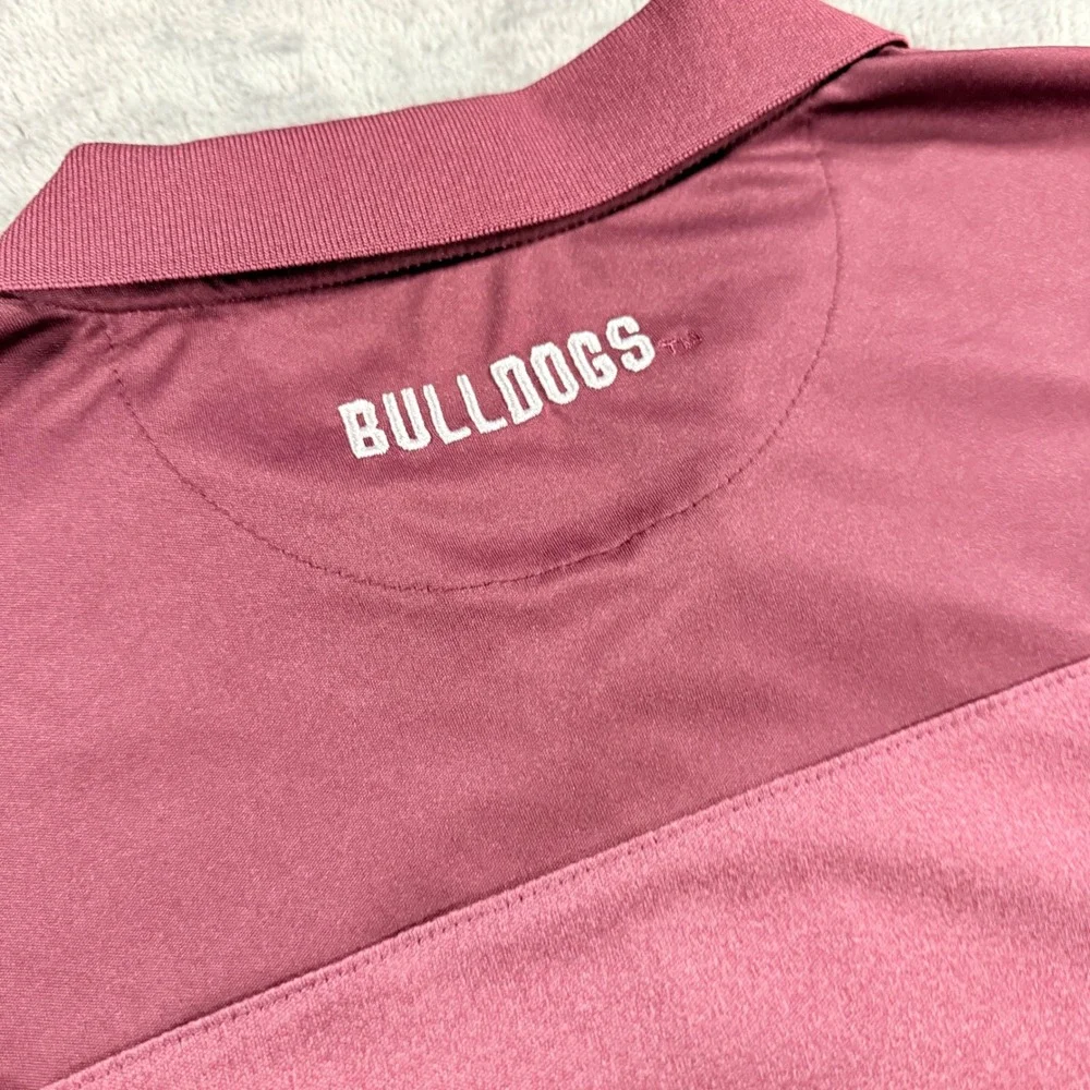 Colosseum Mississippi State Bulldogs Polo Shirt Mens‎ XL Maroon Two Tone Heather - Picture 4 of 7